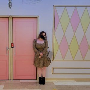 NWOT Beige A Line Dress